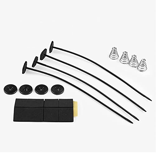 MOVKZACV Universal Elektrischer Ventilator-Montageset, Auto-Kühlung, Heizkörperlüfter, Befestigungsset, Befestigungsbänder, Pads, Füße, Halterungen, Ventilator-Montagefüße Zubehör (schwarz) von MOVKZACV