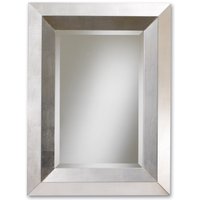 Moderner Wandspiegel Im Blattsilber-Design - Hergestellt in Italien Art-Deco-Spiegel cm. 75x100 | 29, 52"x39, 37" Flurspiegel Artikelnr. 6041 von MOWArtDesign