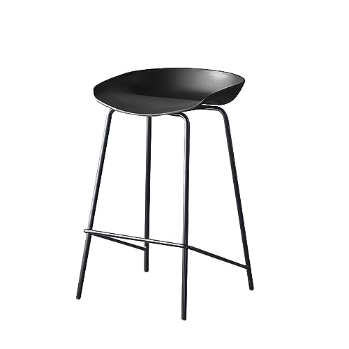 MOWEO Iron Fashion Dining Stool, Industrial Faux Leather Bar Stool Backrest Bar Stools Bar Kitchen Breakfast Chair Counter Height Stools for Home, Bar and Restaurant Approximately 150KG von MOWEO