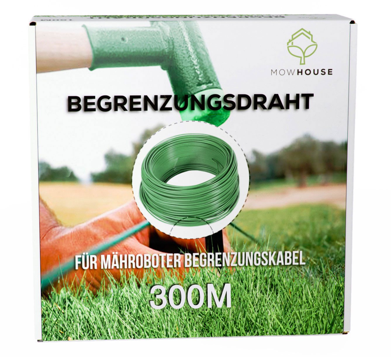 MOWHOUSE Mähroboter Begrenzungsdraht Rasenroboter Kabel Begrenzungskabel, (30000 cm) von MOWHOUSE