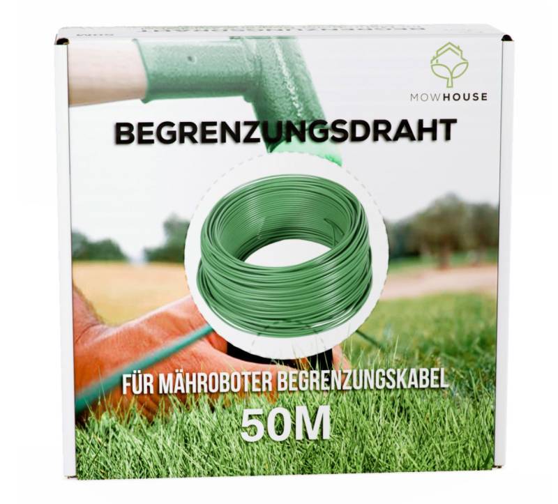 MOWHOUSE MOWHOUSE Begrenzungskabel für Mähroboter - 50 m Begrenzungskabel, (5000 cm) von MOWHOUSE