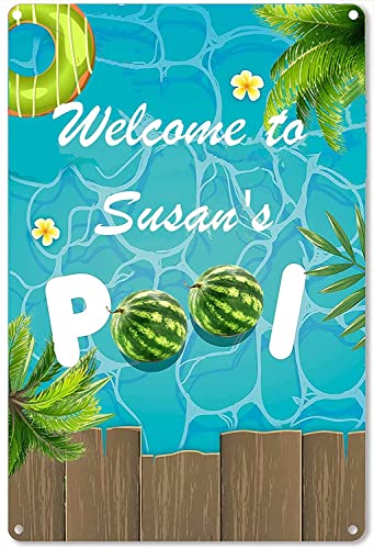 Personalisierte Pool-Schilder und Dekoration für den Außenbereich, Aufschrift "Welcome to Our Pool", lustige Melonen-Dekoration, Sommer-Schwimmbad-Schilder, Innen- und Außenbereich, für Schwimmbäder Personalisierte Pool-Schilder und Dekoration für den Außenbereich, Aufschrift "Welcome to Our Pool", lustige Melonen-Dekoration, Sommer-Schwimmbad-Schilder, Innen- und Außenbereich, für Schwimmbäder von MOWIPOWI