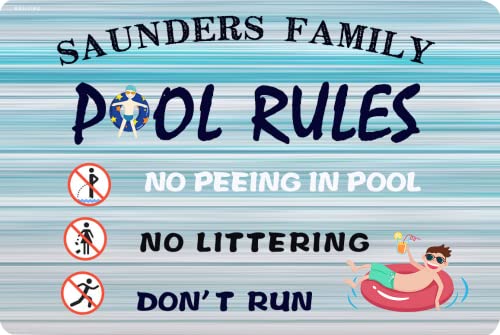 Personalisierte Poolregel-Schilder und Dekorationen, für den Außenbereich, Sommer, Pool, Wanddekoration, Heimdekoration, Pool-Sicherheitsschilder Personalisierte Poolregel-Schilder und Dekorationen, für den Außenbereich, Sommer, Pool, Wanddekoration, Heimdekoration, Pool-Sicherheitsschilder von MOWIPOWI