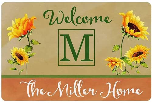 Personalisierte Sonnenblumen-Namensschilder und Plakette für Heimdekoration, Familienhaus, Hof, Bauernhaus, individueller Familienname und Buchstaben, Wandschilder für Zuhause, Wohnzimmer Personalisierte Sonnenblumen-Namensschilder und Plakette für Heimdekoration, Familienhaus, Hof, Bauernhaus, individueller Familienname und Buchstaben, Wandschilder für Zuhause, Wohnzimmer von MOWIPOWI