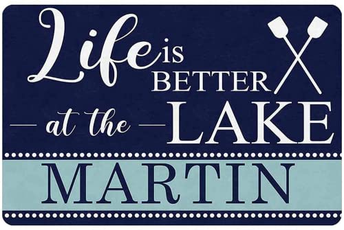 Personalisiertes Lake House Namensschilder "Life is Better at The Lake" Metallschild für Seehaus, Seehaus, Heimdekoration, Seehaus, Wanddekoration Personalisiertes Lake House Namensschilder "Life is Better at The Lake" Metallschild für Seehaus, Seehaus, Heimdekoration, Seehaus, Wanddekoration von MOWIPOWI
