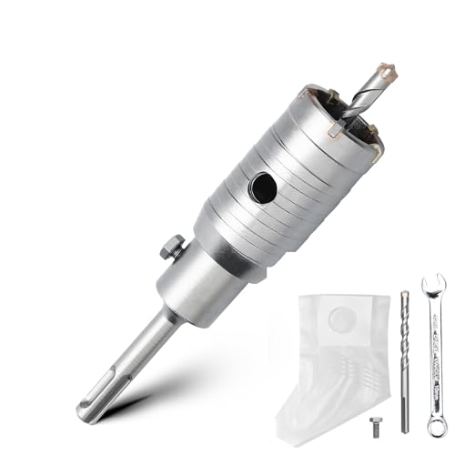 38MM Bohrkrone Set mit SDS plus Adapter 110mm und Zentrierbohrer 8x110mm,Bohrkrone Steckdose für Mauerwerk und Beton 38MM Bohrkrone Set mit SDS plus Adapter 110mm und Zentrierbohrer 8x110mm,Bohrkrone Steckdose für Mauerwerk und Beton von MOXPIFY