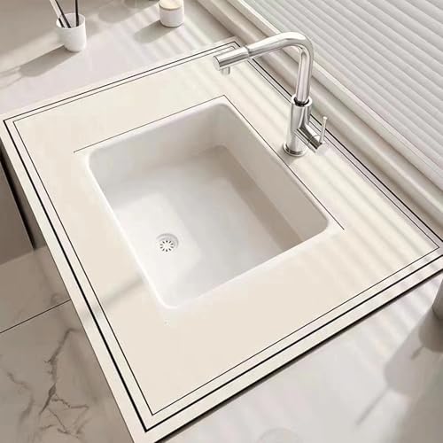 Abtropfmatte, rutschfeste Gummi-Abtropfmatte für die Arbeitsplatte, schnell trocknend, spülmaschinenfest, Untergestell-Spülbeckenmatte, auch als Haustierfuttermatte (Stil 10, 100 x 140 cm) von MOYIDUE