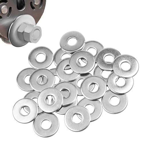 30 Stück Edelstahl-Unterlegscheiben M6 (18 mm x 1,5 mm) Hochwertige 304 Edelstahl Scheiben für M6 Schrauben, Muttern und Gewindestangen, Korrosionsbeständig und Langlebig von MOYWYCNO