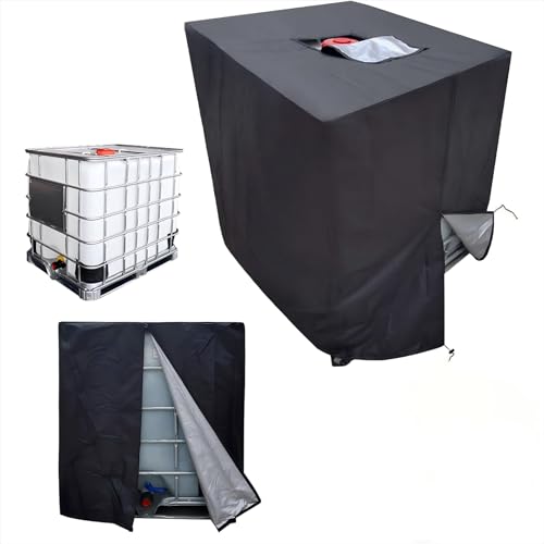 IBC Tank Abdeckung Wasserdicht, 1000L IBC Tank Schutzhülle mit Griff Reißverschluss,120x100x116cm, IBC Container Abdeckung IBC Abdeckung Outdoor Winddicht Anti-UV IBC Schutzhülle IBC Tank Abdeckung Wasserdicht, 1000L IBC Tank Schutzhülle mit Griff Reißverschluss,120x100x116cm, IBC Container Abdeckung IBC Abdeckung Outdoor Winddicht Anti-UV IBC Schutzhülle von MOZMY