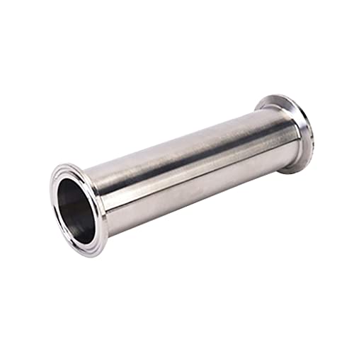 1 Stück Sanitär-Tri-Clamp-Typ Spool Tube Mit Ferrule Clamp, for Heimtextilien SS304 102 Mm 205 Mm 305 Mm Längenrohr (Color : Length 305mm, Size : 76mm x Ferrule 91) von MOZTO