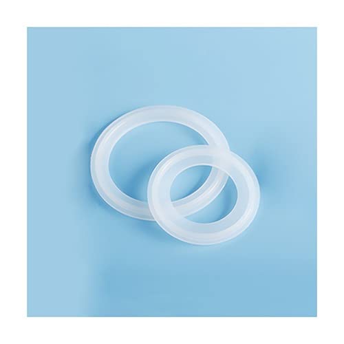 MOZTO 2"(51mm) OD64mm Tri Clamp Ferrule Silikon-Dichtungsstreifen Dichtungsring Unterlegscheibe, for Die Aufbewahrung Von Kühl- Und Gefrierschränken Silikon-Dichtungsring (Color : 10pcs) von MOZTO
