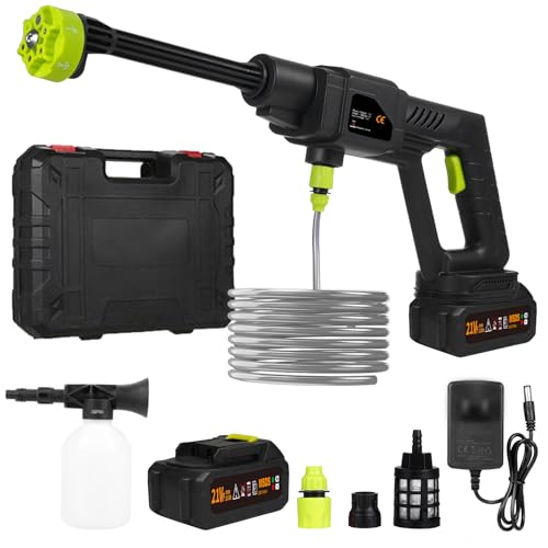 Handheld-Druckscheibe tragbare leistungsstarke 21-V-Autowaschpistole mit wiederaufladbaren 1500 * 10-mAh-Batterie 6in1 Multiple Injektionsmodi Toolbox Package Handheld-Druckscheibe tragbare leistungsstarke 21-V-Autowaschpistole mit wiederaufladbaren 1500 * 10-mAh-Batterie 6in1 Multiple Injektionsmodi Toolbox Package von MOZUO