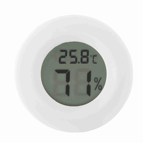 Mini Digital LCD Thermometer Hygrometer Rundform Temperaturfeuchtigkeitsmessgerät für Reptilien Mini Digital LCD Thermometer Hygrometer Rundform Temperaturfeuchtigkeitsmessgerät für Reptilien von MOZUO