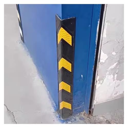 Kantenschutz Eckenschutz Gummi Eckenschutz Für Parksäulen Und GarageWalls L-förmig, Reflektierend Wand-Eckenschutz Mit Gelben Streifen, Nutzung Des Garagenparkplatzes(39.4x3.9x0.3in/100x10x0.8cm) von MObyat