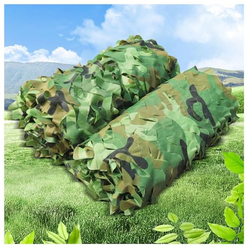 MObyat Dschungel Tarnnetz, 2M 3M 4M 5M 6M 7M 8M 10M 12M 20M Camouflage Netz Oxford Fabric Hunting Shooting Army for Camping Hide Free Cutting (Color : Green, Size : 1.5x10M(4.9x32.8ft)) von MObyat