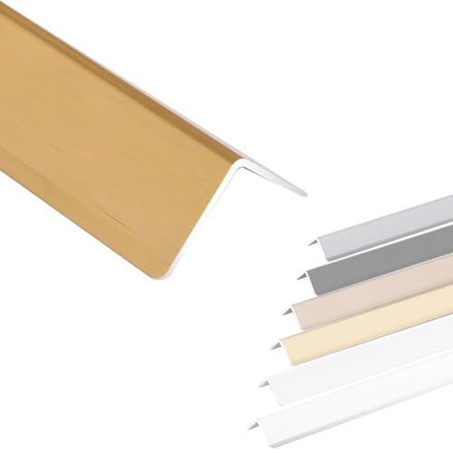 MObyat Kantenschutz Eckenschutz Aluminium Eckenschutz Für Wand, Schneidbar & Anpassbar Eckenschutz Für Wand/Eck-Schild, Zuhause & Büro Wandschutz Und Dekoration(Gold,Length 90cm/35.4 in) von MObyat