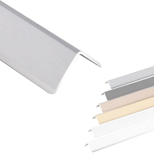 MObyat Kantenschutz Eckenschutz Aluminium Eckenschutz Für Wand, Schneidbar & Anpassbar Eckenschutz Für Wand/Eck-Schild, Zuhause & Büro Wandschutz Und Dekoration(Silver,Length 110cm/43.3 in) von MObyat