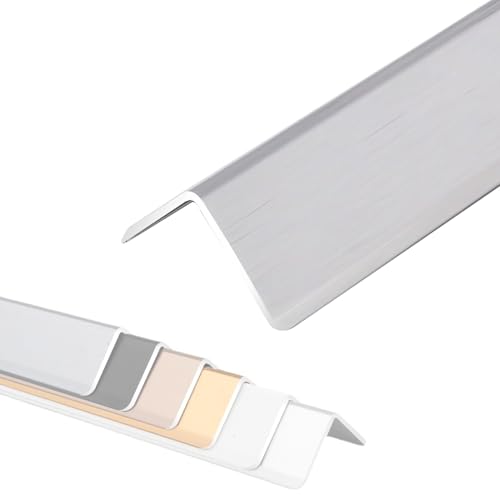MObyat Kantenschutz Eckenschutz Eck-Wandschutz Aluminium 70 90 110 130 150 cm Lang, Selbstklebend 3 cm Breit Eck-Schild/Kantenschutz-Leiste Für Wand, Schneiden(Silver,Length 90cm/ von MObyat