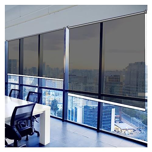 Rollo Verdunklungsrollo Einweg-Spiegel Fenster-Rollläden, Schwarz HD Durchsichtig Sonnenschutz, Wärmereduzierend Sichtschutzfolie Vorhang Für Zuhause Büro Balkon Restaurant ( Size : 60cm x 160cm(23.6" von MObyat