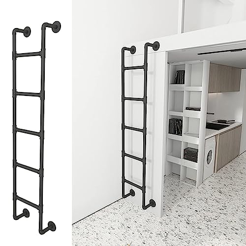 hochbett Leiter Hochbettleiter Ausstiegsleiter Untergeschoss, Schwerlast Hochbett-Leiter Mit Beschlag, Metall Universal Platzsparend Stufen-Steigleiter, Tragfähigkeit 330lbs (Size : 100cm/39inch) von MObyat