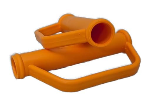 2X Ersatzgriff Sackkarrengriff Griff Sackkarre Schubkarre Karre - 25mm - in ORANGE von MP PARTS