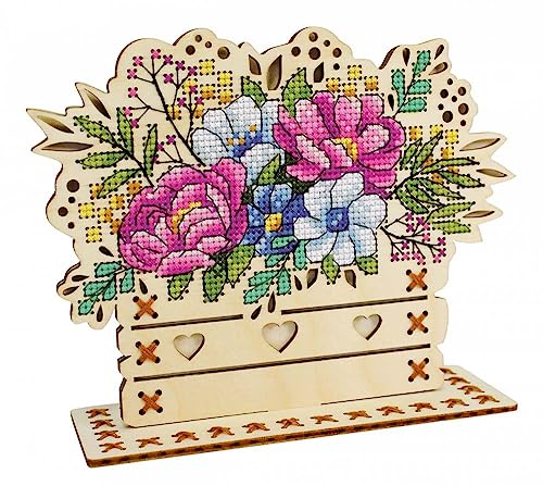 MP Studia Kreuzstich-Stickset für Erwachsene und Anfänger, Blumen – Blumenzusammensetzung, 14 x 17 cm MP Studia Kreuzstich-Stickset für Erwachsene und Anfänger, Blumen – Blumenzusammensetzung, 14 x 17 cm von MP Studia