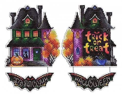 MP Studia Kreuzstich-Stickset für Erwachsene und Anfänger, Halloween – Spukhaus, 19 x 13 cm, 14 Karat. MP Studia Kreuzstich-Stickset für Erwachsene und Anfänger, Halloween – Spukhaus, 19 x 13 cm, 14 Karat. von MP Studia