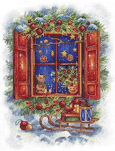 MP Studia Kreuzstich-Stickset für Erwachsene und Anfänger, Winter – Warten auf den Urlaub, 19 x 26 cm, 16 Karat. MP Studia Kreuzstich-Stickset für Erwachsene und Anfänger, Winter – Warten auf den Urlaub, 19 x 26 cm, 16 Karat. von MP Studia