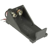 MPD BH9VW Batteriehalter 1x 9V Block Kabel (L x B x H) 55 x 30 x 21mm von MPD