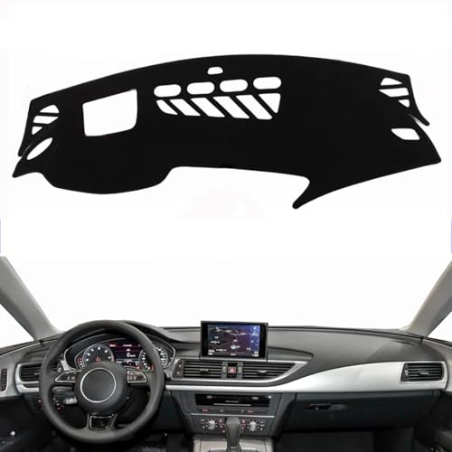 MPFJPNXN Passend für Audi S7 2014–2018, Auto-Armaturenbrett-Abdeckung, schwarze Armaturenbrett-Abdeckung, rutschfeste Armaturenbrett-Schutzhülle von MPFJPNXN