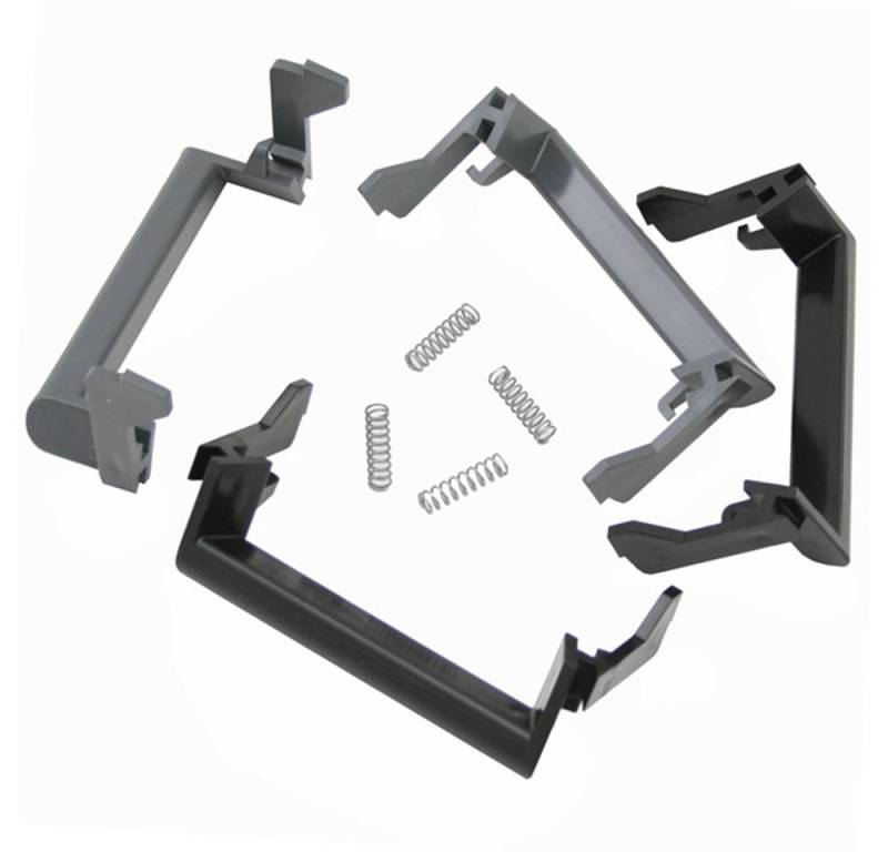 MPK Dachfenster MPK Dachhaube Verriegelungsset Griffe, grau schwarz MPK Dachfenster MPK Dachhaube Verriegelungsset Griffe, grau schwarz von MPK