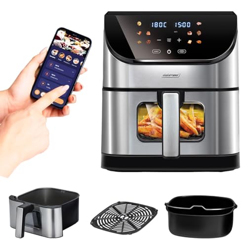 MPM Heißluftfritteuse MFR-10M/Wifi - Mit Wi-Fi-Funktion - 6L Korb und 2,3L Backblech - Gesundes Kochen ohne Öl - Heissluftfritteuse mit TUYA-App und intuitivem LED-Panel MPM Heißluftfritteuse MFR-10M/Wifi - Mit Wi-Fi-Funktion - 6L Korb und 2,3L Backblech - Gesundes Kochen ohne Öl - Heissluftfritteuse mit TUYA-App und intuitivem LED-Panel von MPM