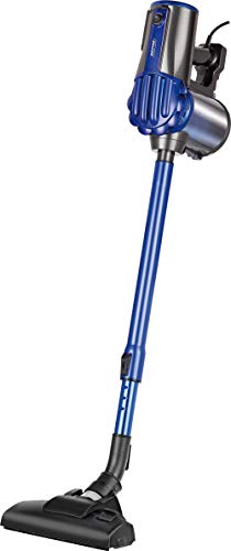MPM - MOD-34-2in1 Stiel-Staubsauger - mit 7 m langem Kabel - Vertikal und Hand - mit Abnehmbarem Staubbehälter 0,7 L, 3 austauschbaren Bürsten und Wandhalterung - Beutellos - Schwarz und Blau von MPM