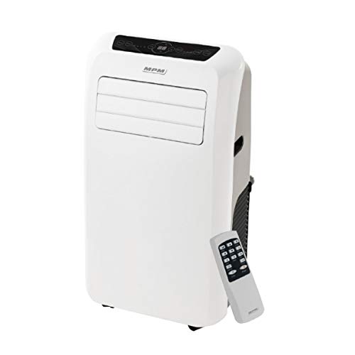MPM MPM-12-KPO-10 Tragbare Klimaanlage, 350 m³/h, für Räume von 21-42 m², Energieklasse A (443 x 340 x 815 mm), Kunststoff, Weiß von MPM