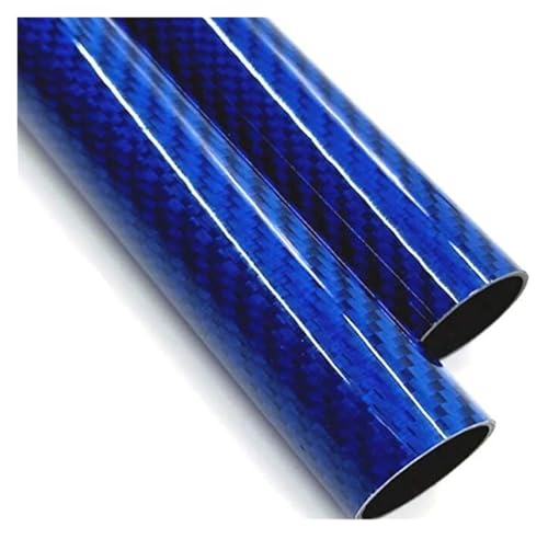 3K Blaue Kohlefaserröhre, glänzende Oberfläche for Quadcopter-RC-Flugzeuge (2 Stück)(30X28X500mm) von MPMPM