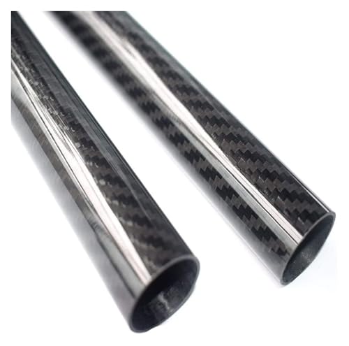 500 mm Kohlefaserrohr, beide 3K-Rollen gewickelt, Twill, glänzende Oberfläche (2 Stück)(22x18mm) von MPMPM