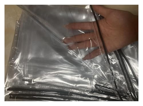 MPMPM Gartenmöbelabdeckungen, wasserdicht, strapazierfähig, PVC-Folie mit winddichtem Seil for Terrassen-Sofastühle im Freien(Clear,80x80x80cm) von MPMPM