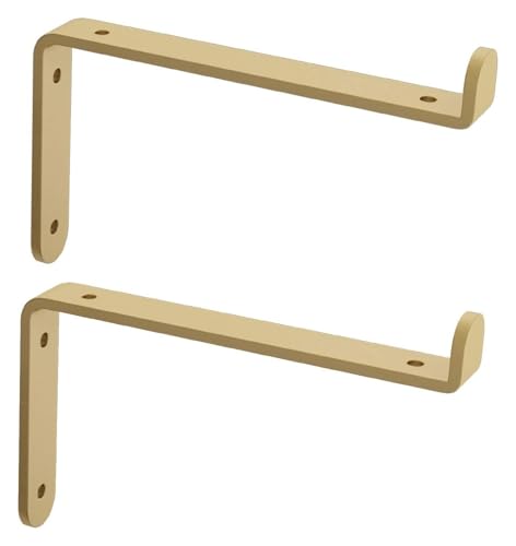 Regalhalterungen for schwere Beanspruchung, Gerüstbrett-Regalhalterungen, 2 Stück, Wandregalhalterungen, industrielle Regalwinkelstreben, Halterungen, for rustikale Regale, Heimdekoration, Gold(20cm) Regalhalterungen for schwere Beanspruchung, Gerüstbrett-Regalhalterungen, 2 Stück, Wandregalhalterungen, industrielle Regalwinkelstreben, Halterungen, for rustikale Regale, Heimdekoration, Gold(20cm) von MPMPM