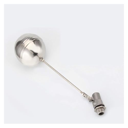Schwimmendes Kugelventil 1/2 Zoll oder 3/4 Zoll oder 1 Zoll Kalt- und Warmwassertank Flüssigkeitsstand Metall-Schwimmerventilkörper 304 Edelstahl Automatisches Tank-Pool-Wasserstands-Schwimmerventil(D von MPMPM