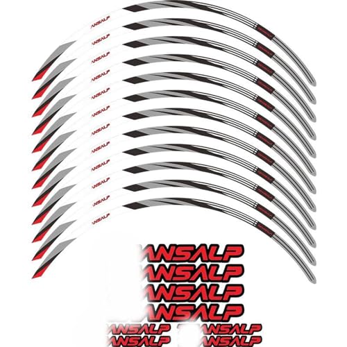 MPODYTSF Aufkleber für Motorrad Für H-ONDA Transalp XL 600 V XL 650 V 1988-2001 2002 2003 2004 2005 2006 2007 Motorrad Radaufkleber Felgenstreifen Zubehör(Grigio) von MPODYTSF