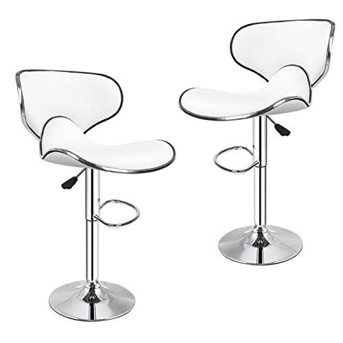 Inselstühle 2 teile/satz lounge stühle barstühle PU leder barhocker verstellbare höhe dreht stühle home schreibtisch hochstühle arbeitsstuhl(B) von MPOPO