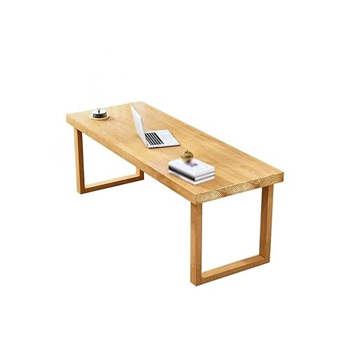MPOPO PC-Schreibtisch Massivholz Wohnzimmer Big Boss Schreibtisch Studie Kalligraphie Werkbank Arbeitstisch(180cm) von MPOPO