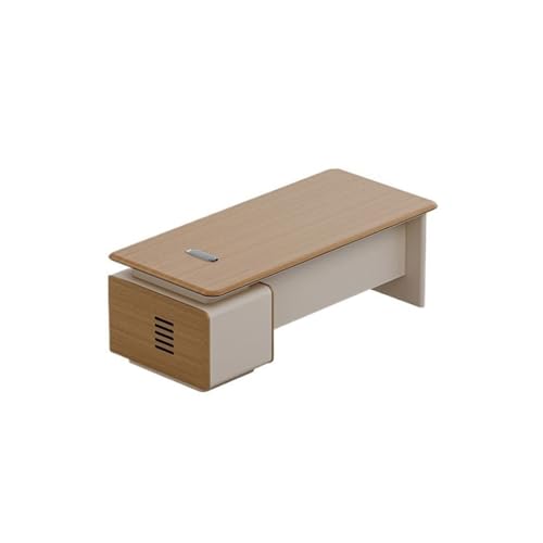 PC-Schreibtisch Computertisch für Büro mit modernem Design, geeignet für zu Hause, großes Arbeitszimmer, Computertisch, Bürotisch, Business-Schreibtisch, Studientisch von MPOPO