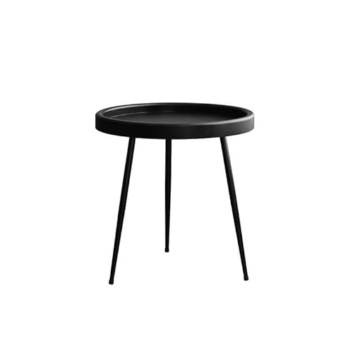 PC-Schreibtisch Massivholz runder Couchtisch Moderne einfache kleine Wohnung Wohnzimmer Couchtisch Runder Tisch Bett und Frühstücksmöbel Kleiner Beistelltisch Arbeitstisch(40cm*48cm) von MPOPO