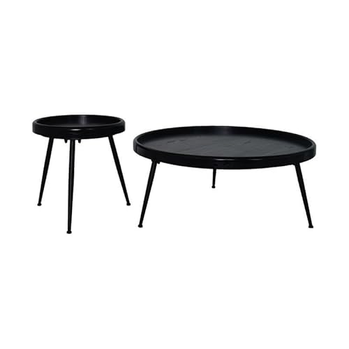 PC-Schreibtisch Massivholz runder Couchtisch Moderne einfache kleine Wohnung Wohnzimmer Couchtisch Runder Tisch Bett und Frühstücksmöbel Kleiner Beistelltisch Arbeitstisch(Cmcombination) von MPOPO