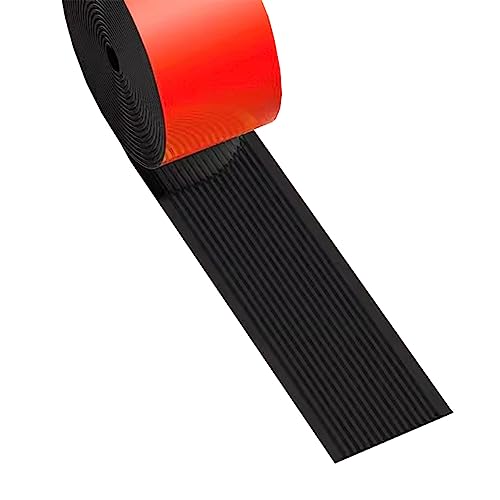 MPOWRX üBergangsprofil PVC-Bodenübergangsstreifen von Holz zu Fliesen, Selbstklebende Teppichkantenstreifen, mit Rutschfester Oberfläche, Verbindungsschiene für Den Bodenbelag, Colo von MPOWRX