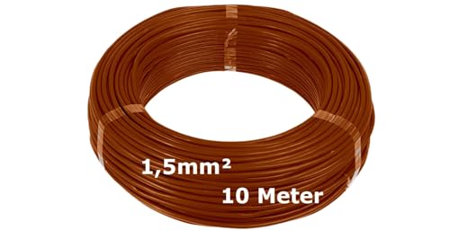 H07V-K Verdrahtungsleitung 1,5mm² Braun - 10 Meter - feindrähtig Litze Kabel Leitung 1.5mm² 1 5mm2 H07V-K Verdrahtungsleitung 1,5mm² Braun - 10 Meter - feindrähtig Litze Kabel Leitung 1.5mm² 1 5mm2 von MPS-Contact