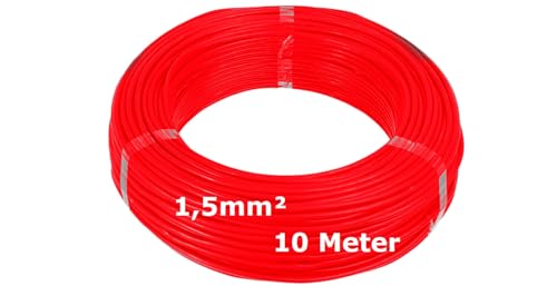 H07V-K Verdrahtungsleitung 1,5mm² rot - 10 Meter - feindrähtig Litze Kabel Leitung 1.5mm² 1 5mm2 H07V-K Verdrahtungsleitung 1,5mm² rot - 10 Meter - feindrähtig Litze Kabel Leitung 1.5mm² 1 5mm2 von MPS-Contact