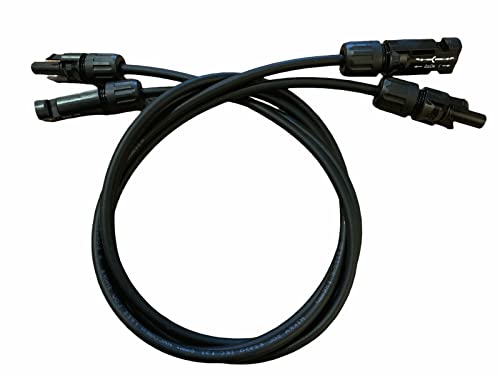 Solarkabel 4 mm² mm2 mit Stecker MC4 PV-Kabel PV Photovoltaik Leitung Kabel 1-3 - 5 Meter m Verbindungskabel Verlängerung Solarmodul qmm Verlängerungskabel, Größen Name: 2 x 1 Meter 4mm² von MPS-Contact