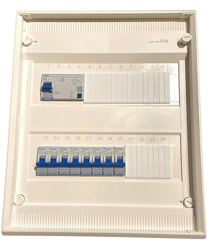Unterverteilung verdrahtet Sicherungskasten Aufputz/Unterputz mit Hager Verteiler vorverdrahtet mit FI und Leitungsschutzschalter 1-2 - 3 Reihig, Modell: V2 - AP/1xFI/12xLSS Unterverteilung verdrahtet Sicherungskasten Aufputz/Unterputz mit Hager Verteiler vorverdrahtet mit FI und Leitungsschutzschalter 1-2 - 3 Reihig, Modell: V2 - AP/1xFI/12xLSS von MPS-Contact